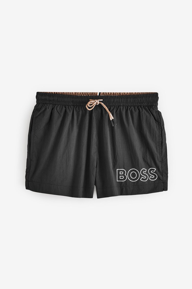 BOSS Black Mooneye Logo Swim Shorts - Image 1 of 1