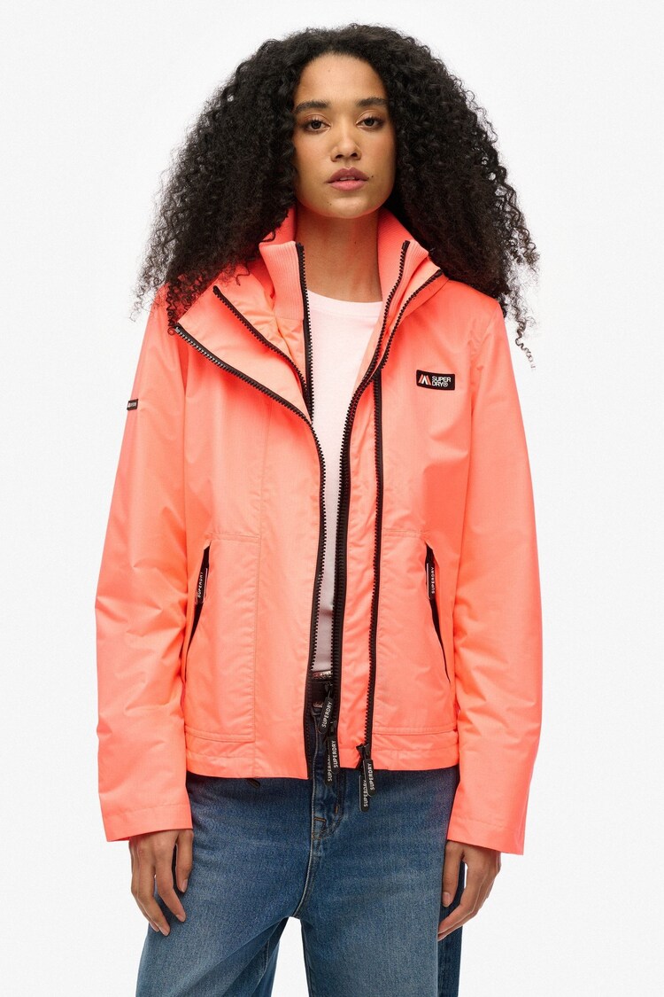 Superdry Pink Hooded Mountain Windbreaker Jacket - Image 1 of 1