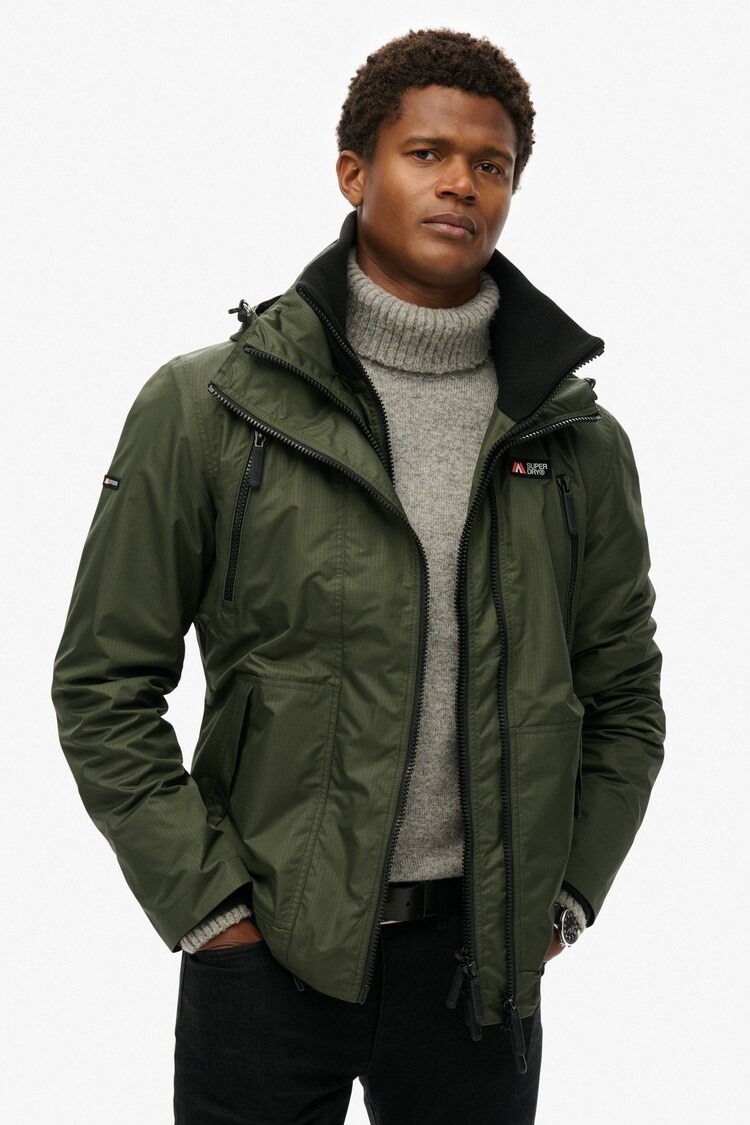 Superdry Green Hooded Mountain Windbreaker Jacket - Image 1 of 1
