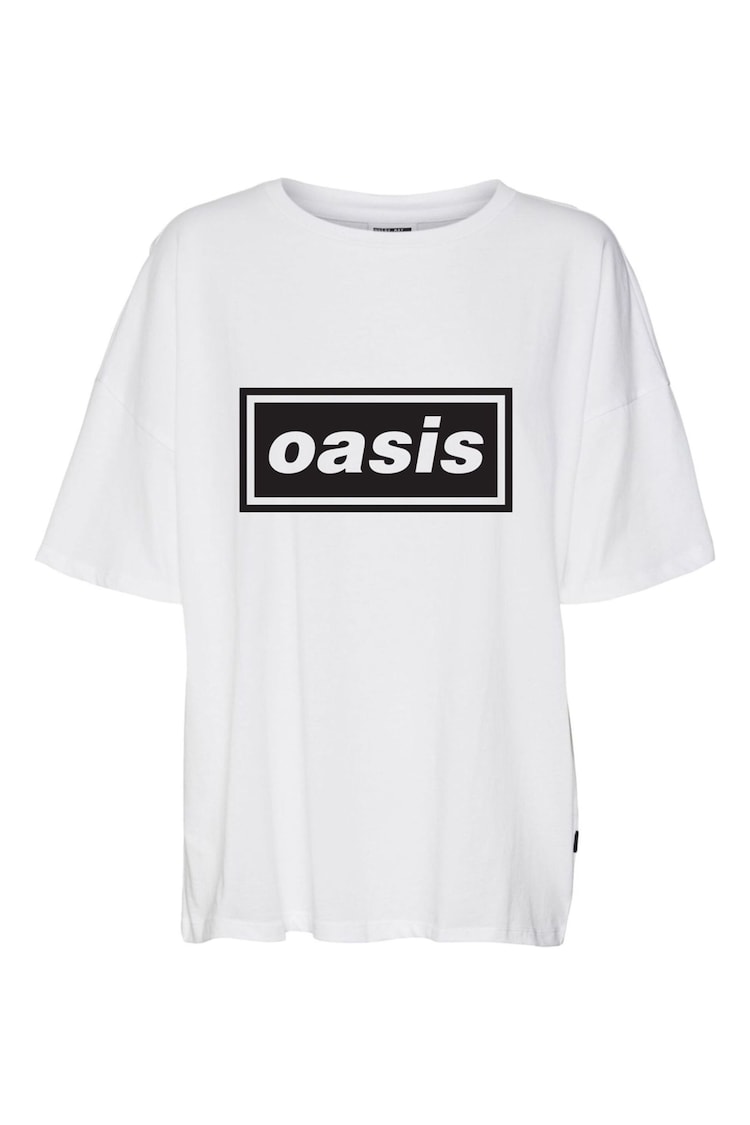 NOISY MAY White Oasis Graphic Short Sleeve T-Shirt - Image 1 of 1 NOISY MAY White Oasis Graphic Short Sleeve T-Shirt - Image 1 of 1
