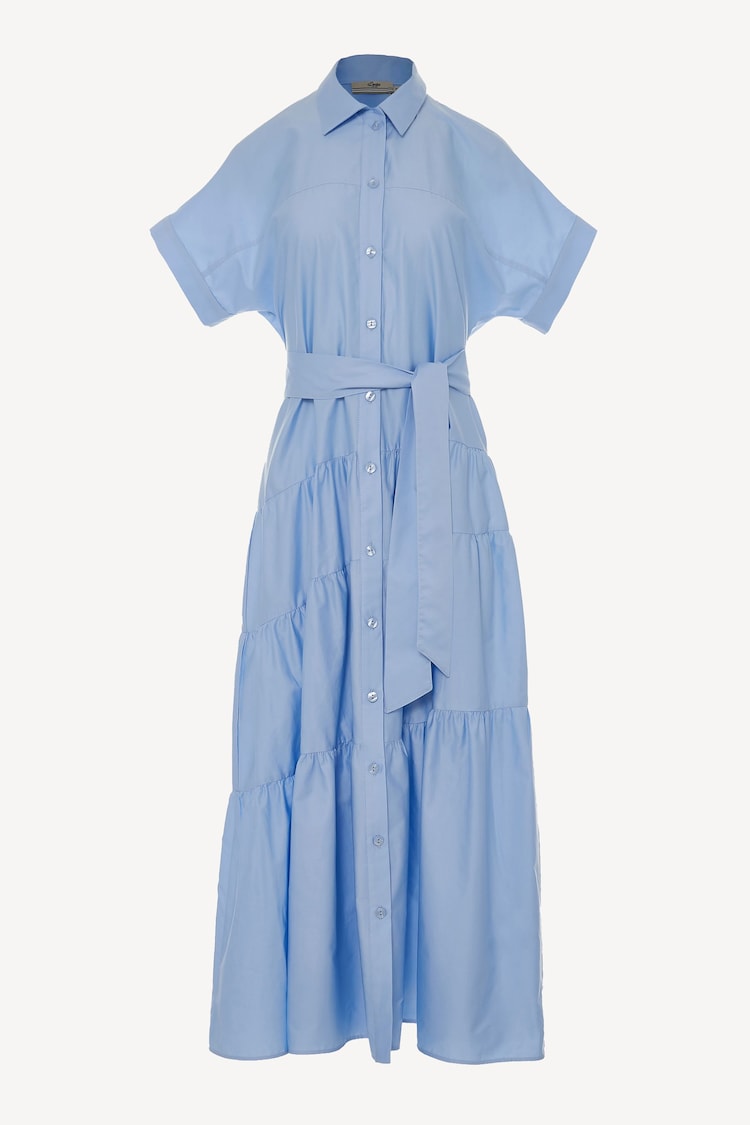 Devotion Twins Ear 100% Cotton Poplin Maxi Shirt Dress - Image 1 of 1