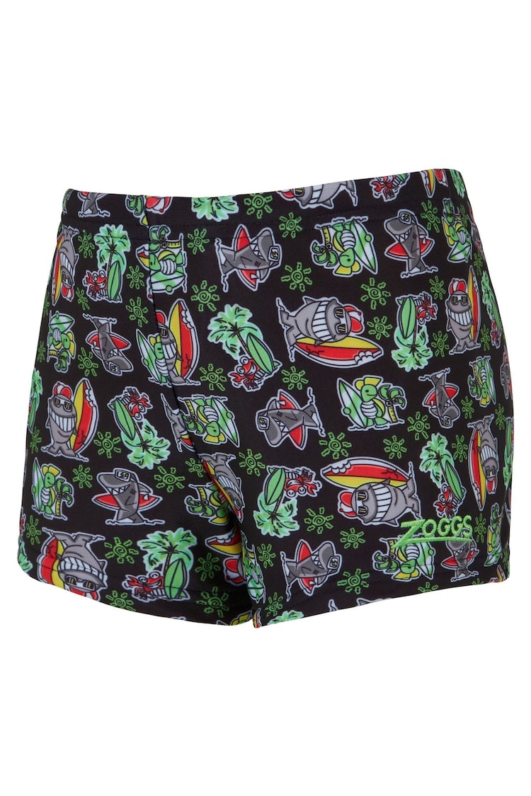 Zoggs Boys Hip Racer Black Swim Shorts - Image 1 of 1