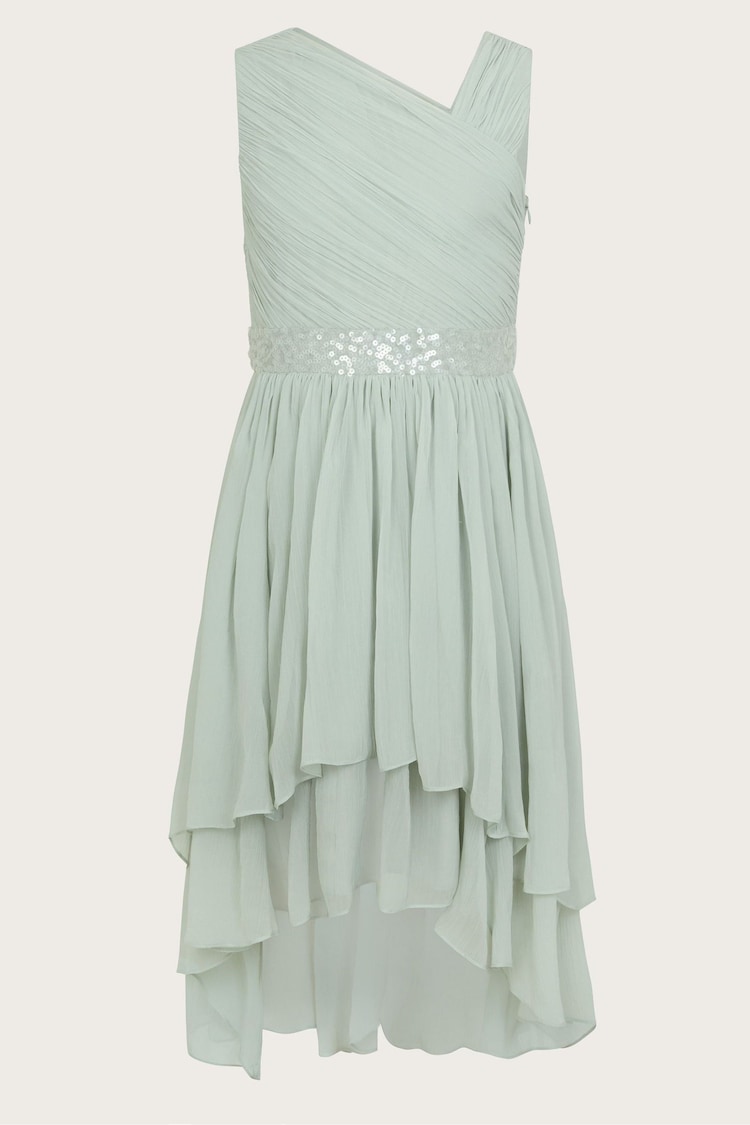 Monsoon Green Abigail One-Shoulder Prom Dress - Image 1 of 1