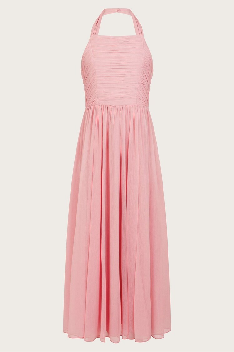 Monsoon Pink Ayo Halter Prom Maxi Dress - Image 1 of 1