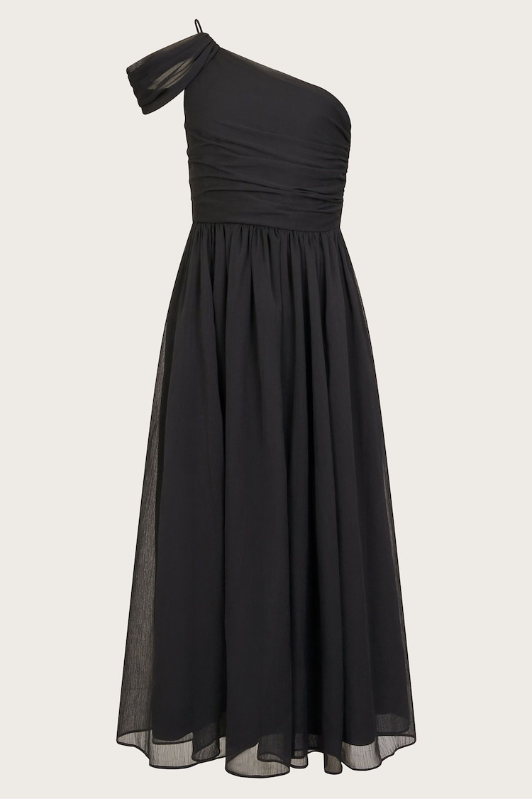Monsoon Black Texas One Shoulder Prom Dress - Image 1 of 1