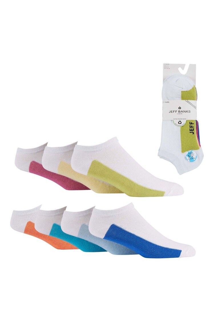 Jeff Banks White Off Cotton Trainer Socks - Image 1 of 1