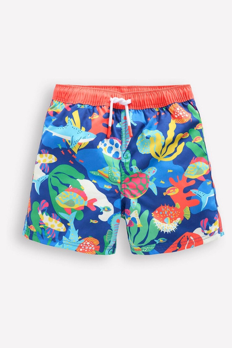 Boden Blue Swim Shorts - Image 1 of 1