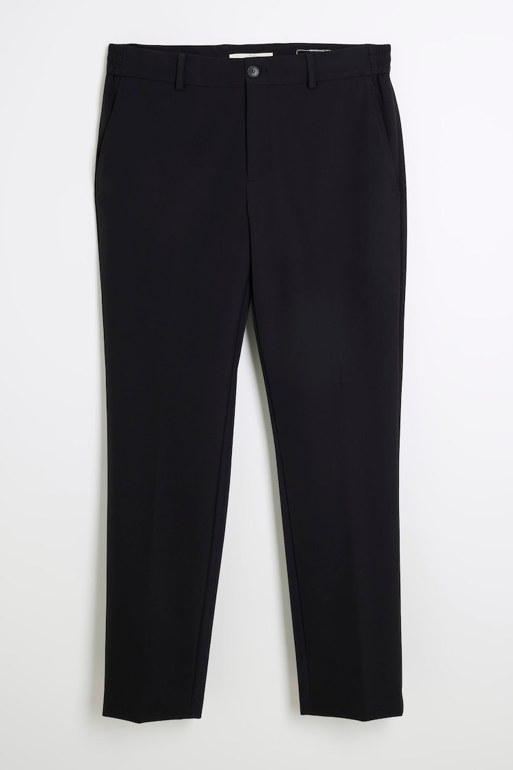 River Island Black Skinny Fit Tech Suit Trousers - Image 1 of 1