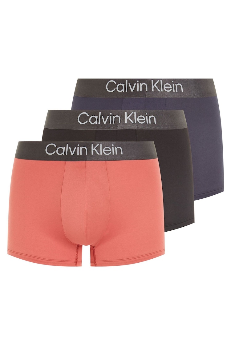 Calvin Klein Black Brushed Micro Stripe Trunks 3 Pack - Image 1 of 1