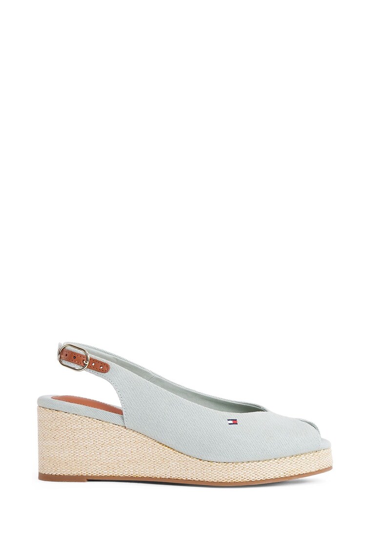 Albastru deschis - Sandale Tommy Hilfiger Mid Wedge Slingback - Imaginea 1 din 1