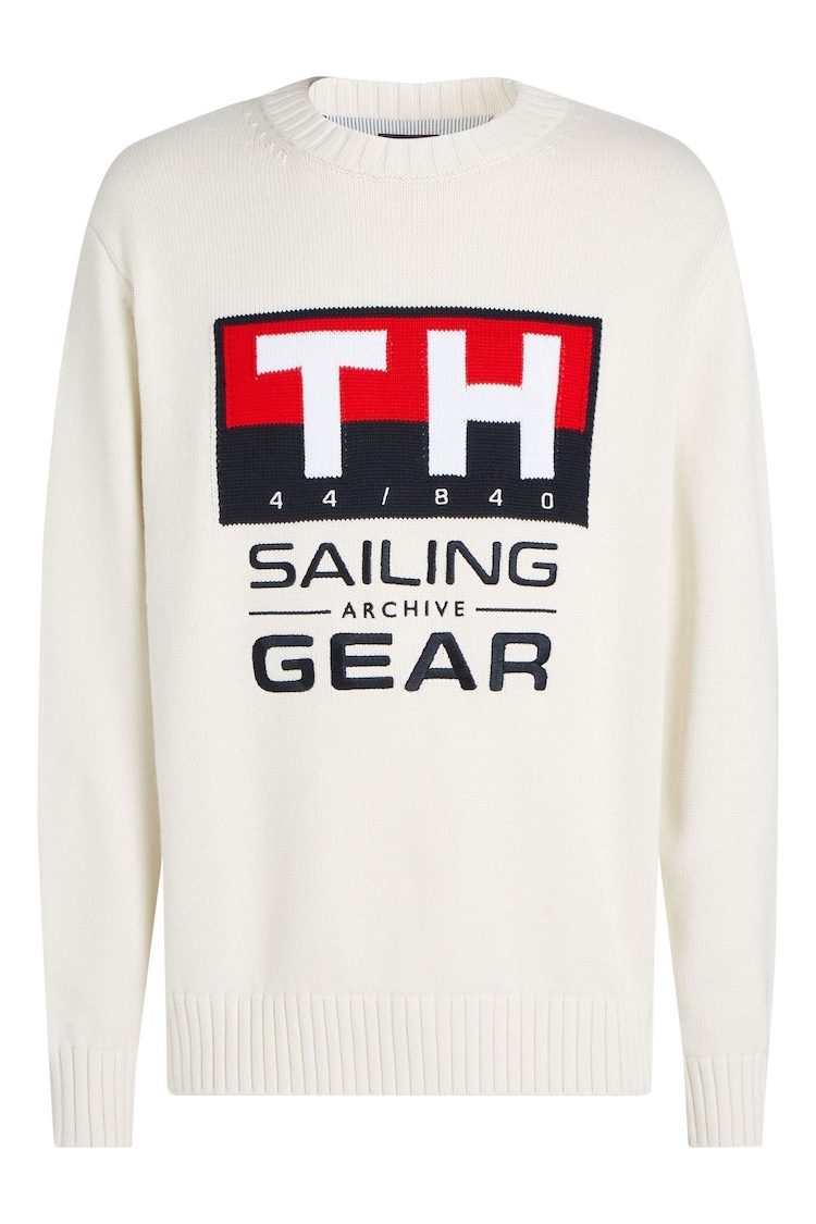 Tommy Hilfiger White GI Sailing Crew Neck Jumper - Image 1 of 1