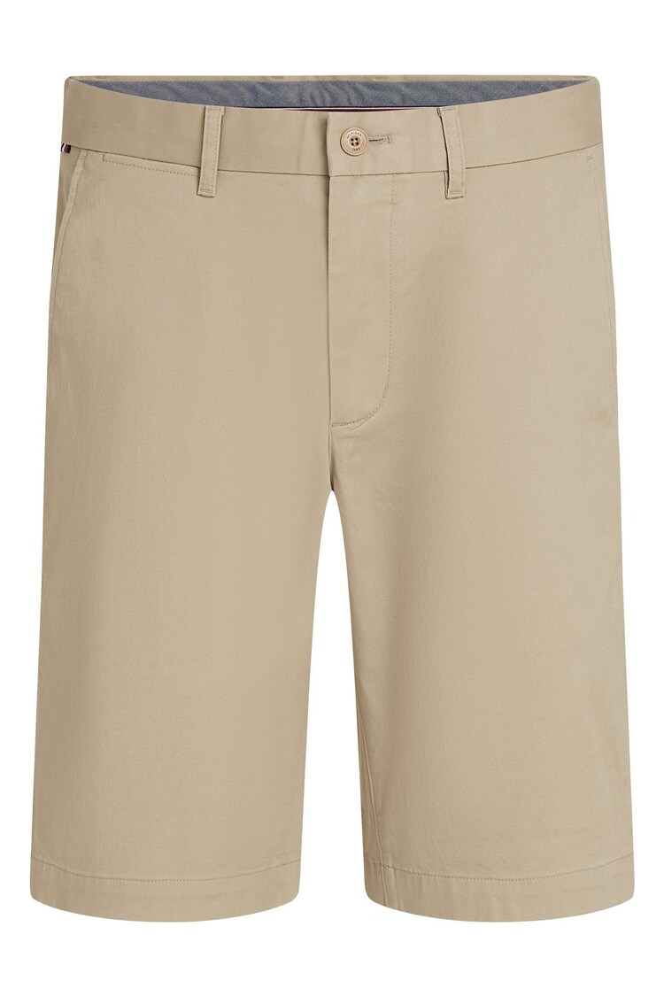 Tommy Hilfiger Cream Regular Fit 1985 Harlem Stretch Shorts - Image 1 of 1