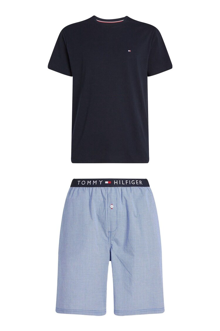 Tommy Hilfiger Blue 100% Cotton Pyjama Set - Image 1 of 1