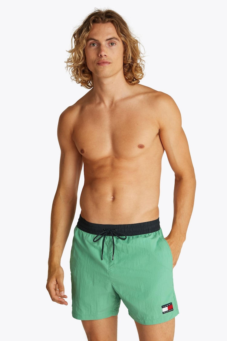 Плавки-шорты Tommy Hilfiger средней длины с завязками - Image 1 of 1