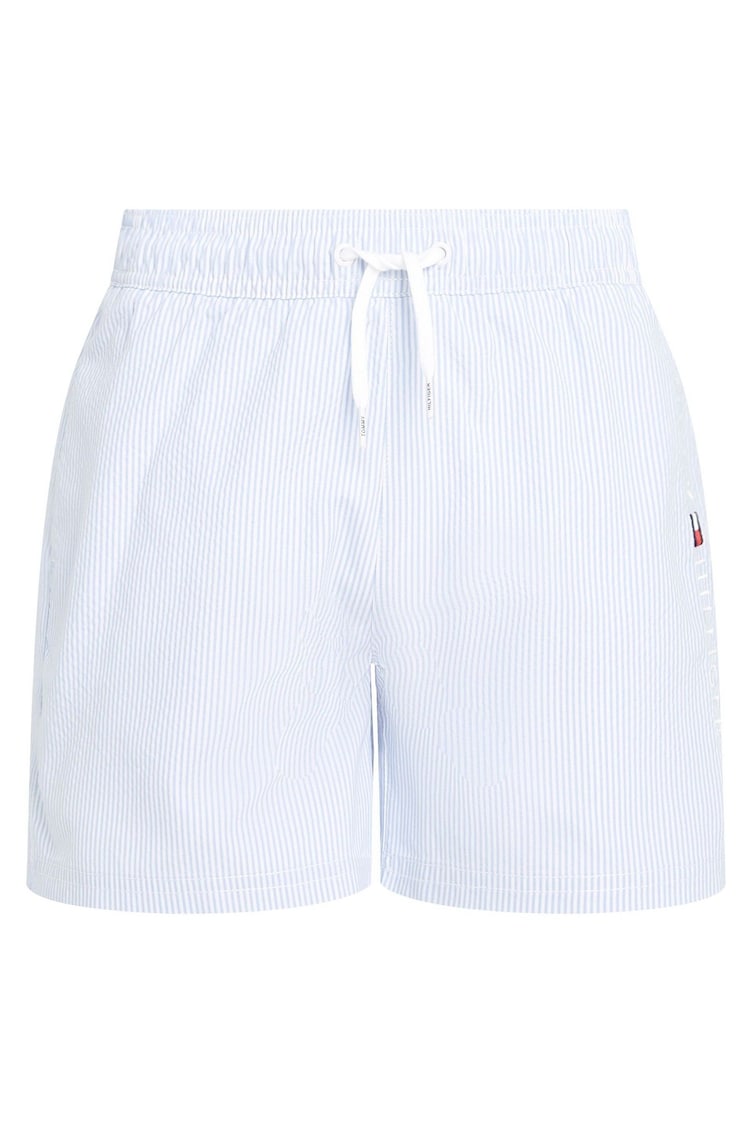 Tommy Hilfiger Blue Denim Medium Drawstring Swim Shorts - Image 1 of 1