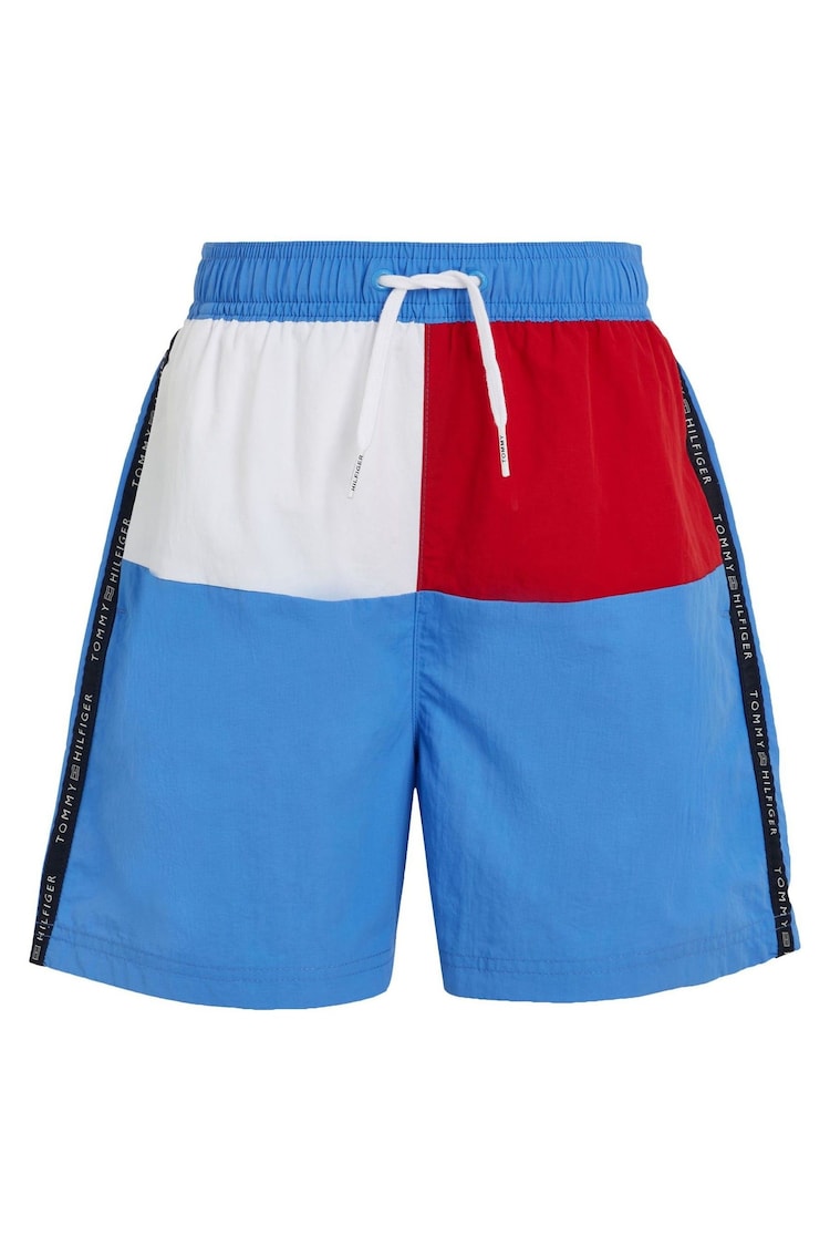 Tommy Hilfiger Aqua Blue Medium Drawstring Swim Shorts - Image 1 of 1