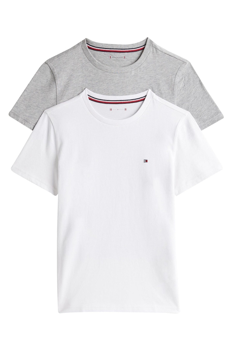 Tommy Hilfiger White Underwear Short Sleeve 100% Cotton T-Shirts 2 Pack - Image 1 of 1