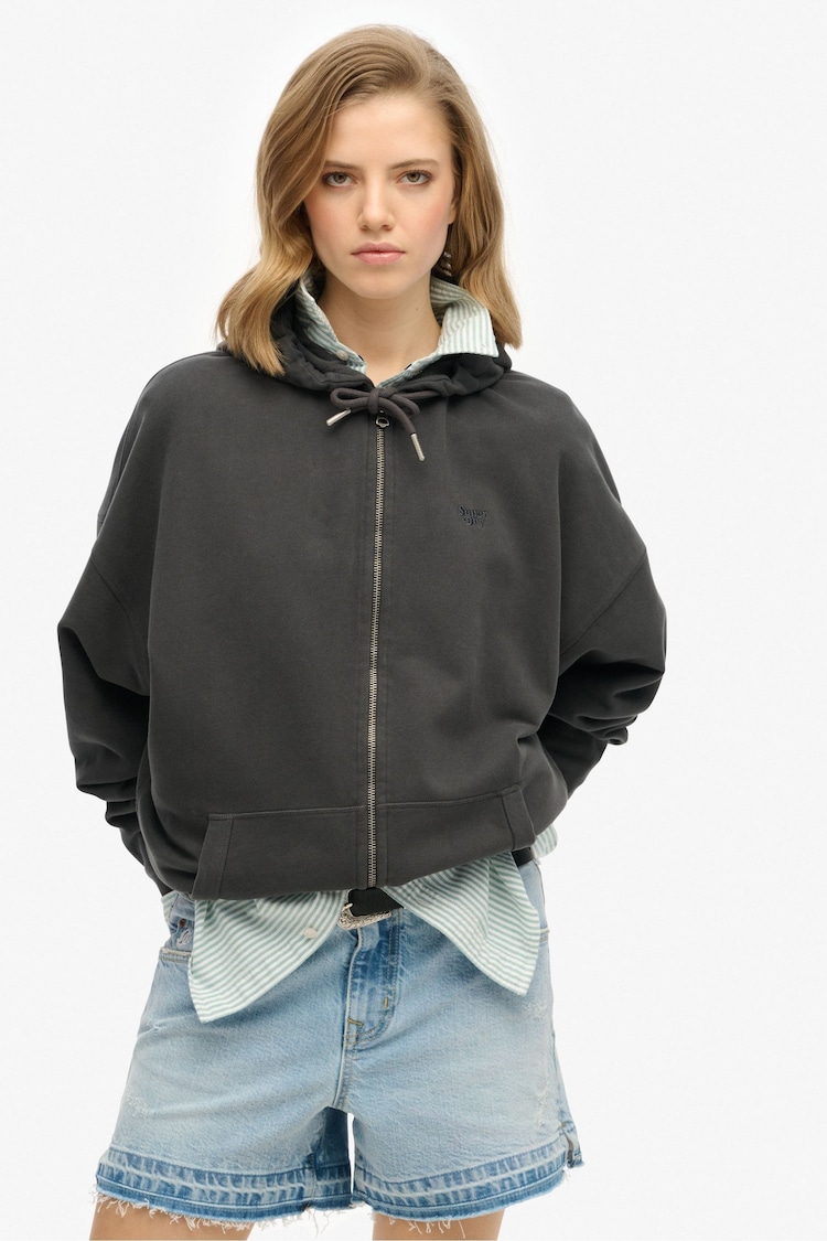 Superdry Black Studios Zip Hoodie - Image 1 of 1