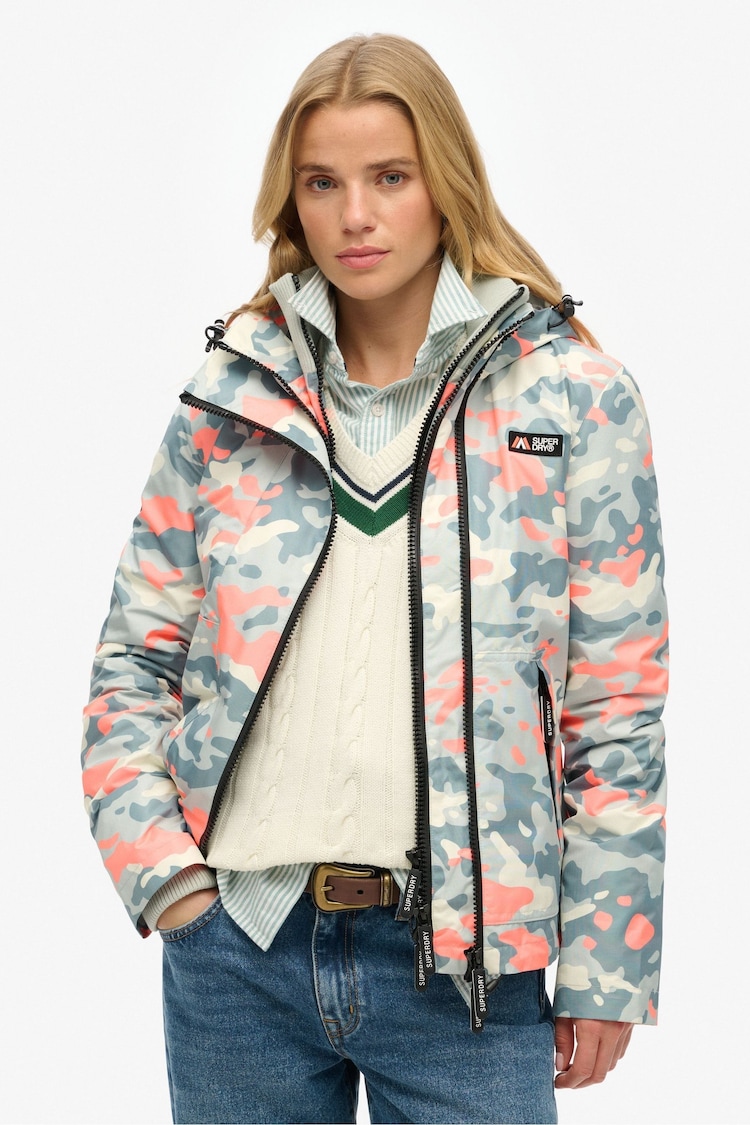 Superdry Grey Hooded Mountain Windbreaker Jacket - Image 1 of 1