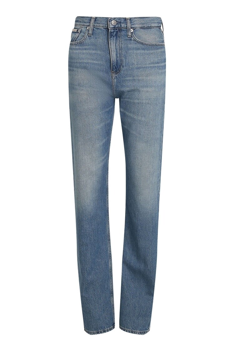 Azul - Vaqueros rectos de tiro alto de Calvin Klein - Imagen 1 de 1