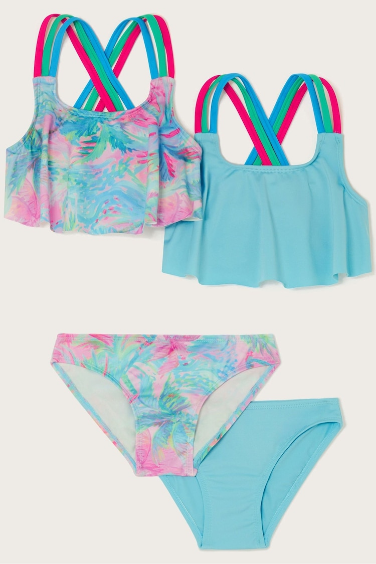 Monsoon Blue Splash Print Bikini Sets 2 Pack - Image 1 of 1