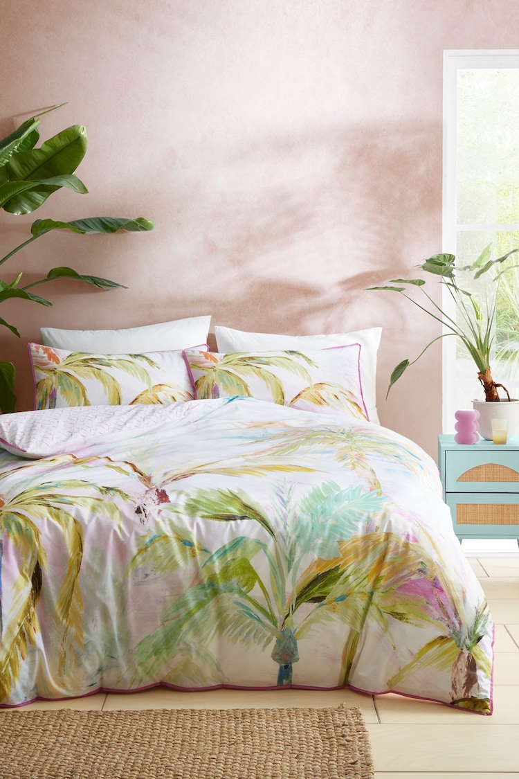Appletree Green Leilani 100% Cotton Duvet Cover Set - Image 1 of 1
