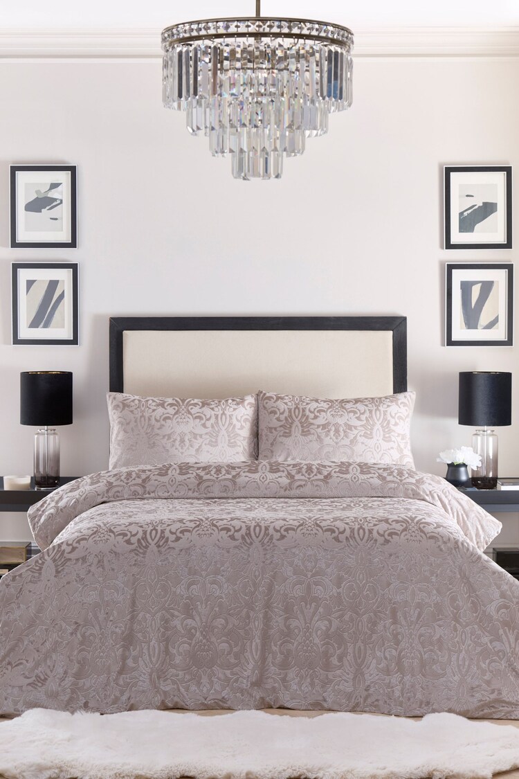Laurence Llewelyn-Bowen Linen Firenza Jacquard Duvet Cover Set - Image 1 of 1
