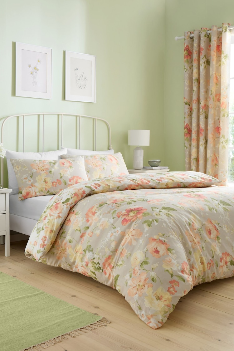 Dreams & Drapes Natural Flourette Easy Care Duvet Cover Set - Image 1 of 1