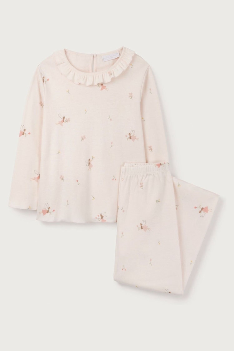 The White Company Relaxed Fit Pink Fairy Pyjamas - Image 1 of 1