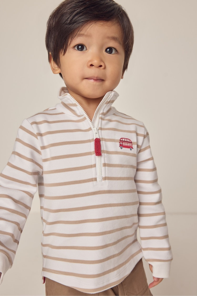 The White Company 100% Cotton London Bus Rugby White Top - Image 1 of 1