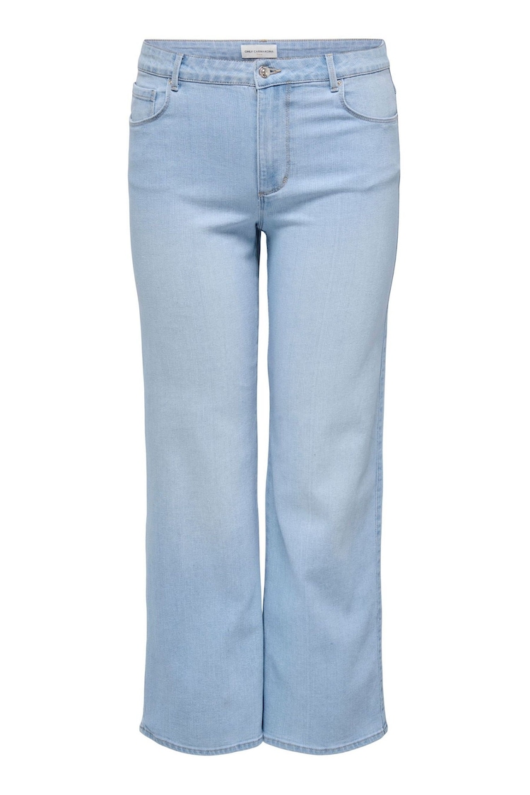 ONLY Curve Blue Wide Leg High Waist Denim Jeans - Image 1 of 1