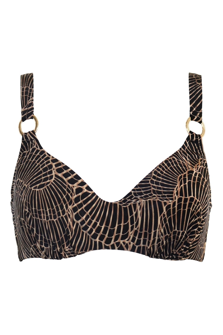 Zwart/goud - Pour Moi Samoa Bikini Top - Image 1 of 1