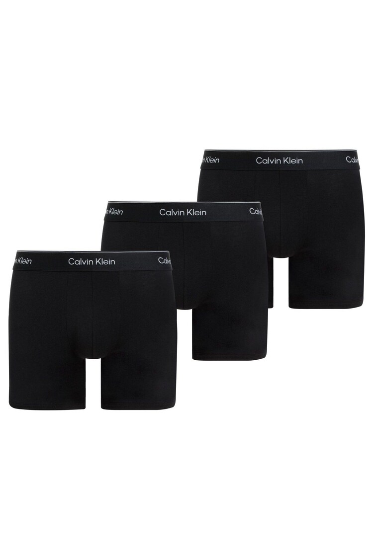 Черный/тоновый/черный - Набор из 3 боксеров-брифов Calvin Klein - Значок Хлопок Стрейч - Image 1 of 1