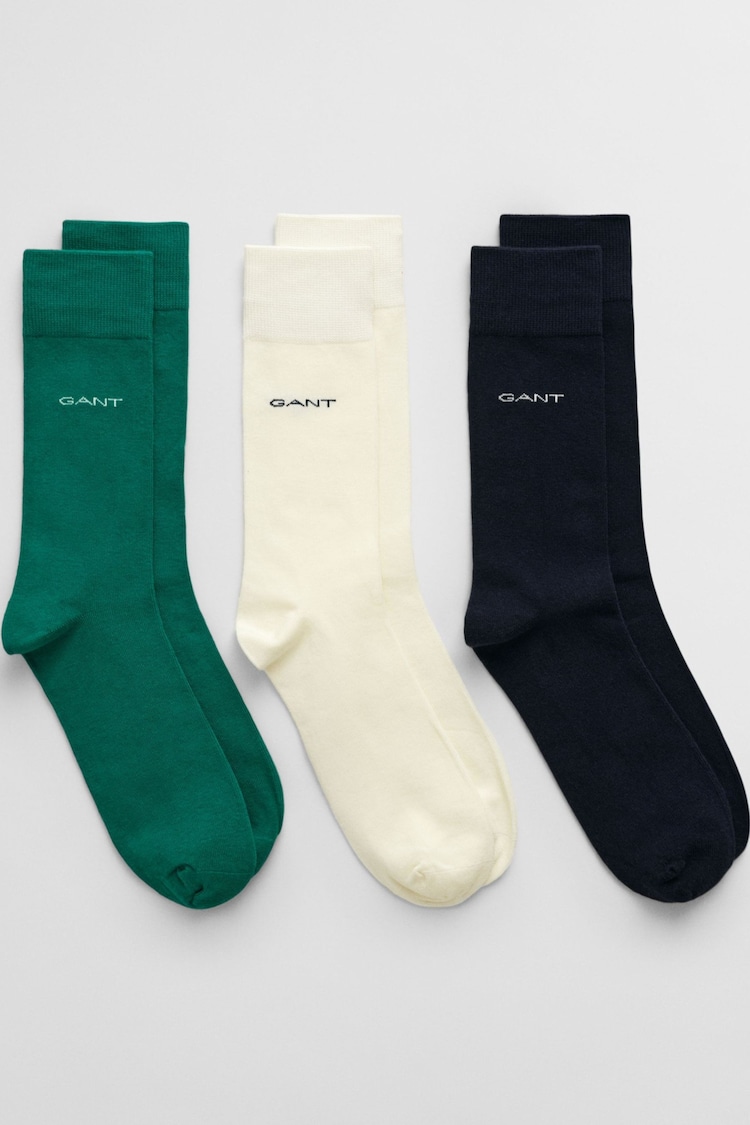 GANT Green Socks 3 Pack - Image 1 of 1