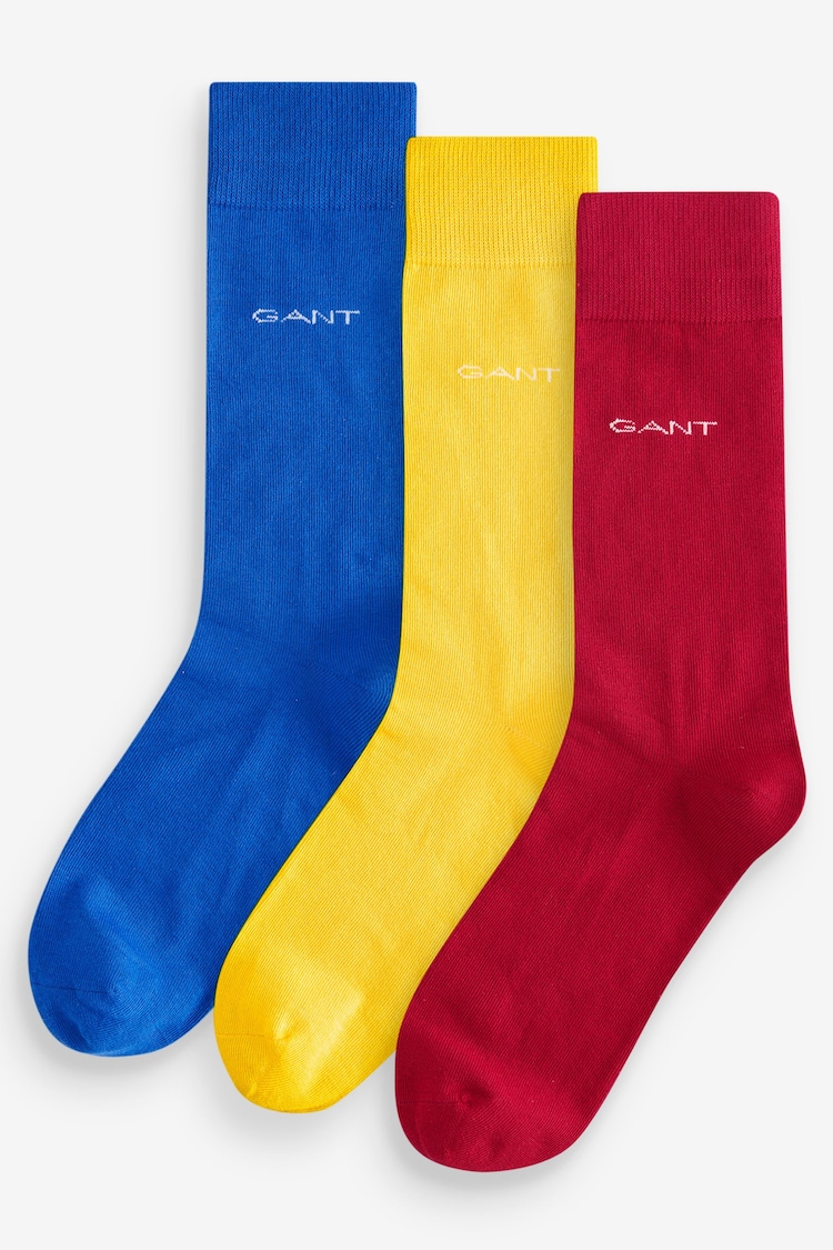 GANT Blue Socks 3 Pack - Image 1 of 1