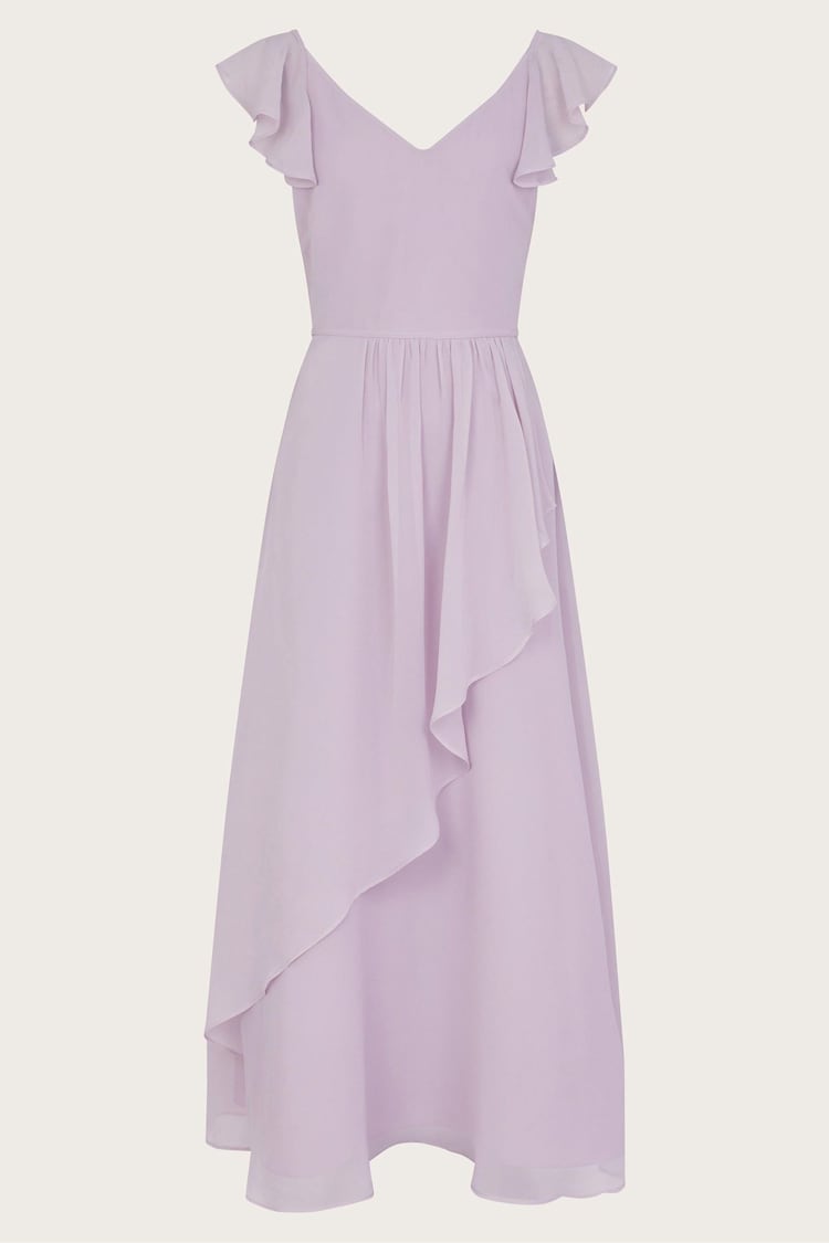 Monsoon Purple Monsoon Indi Tie-Back Prom Dress - Image 1 of 1