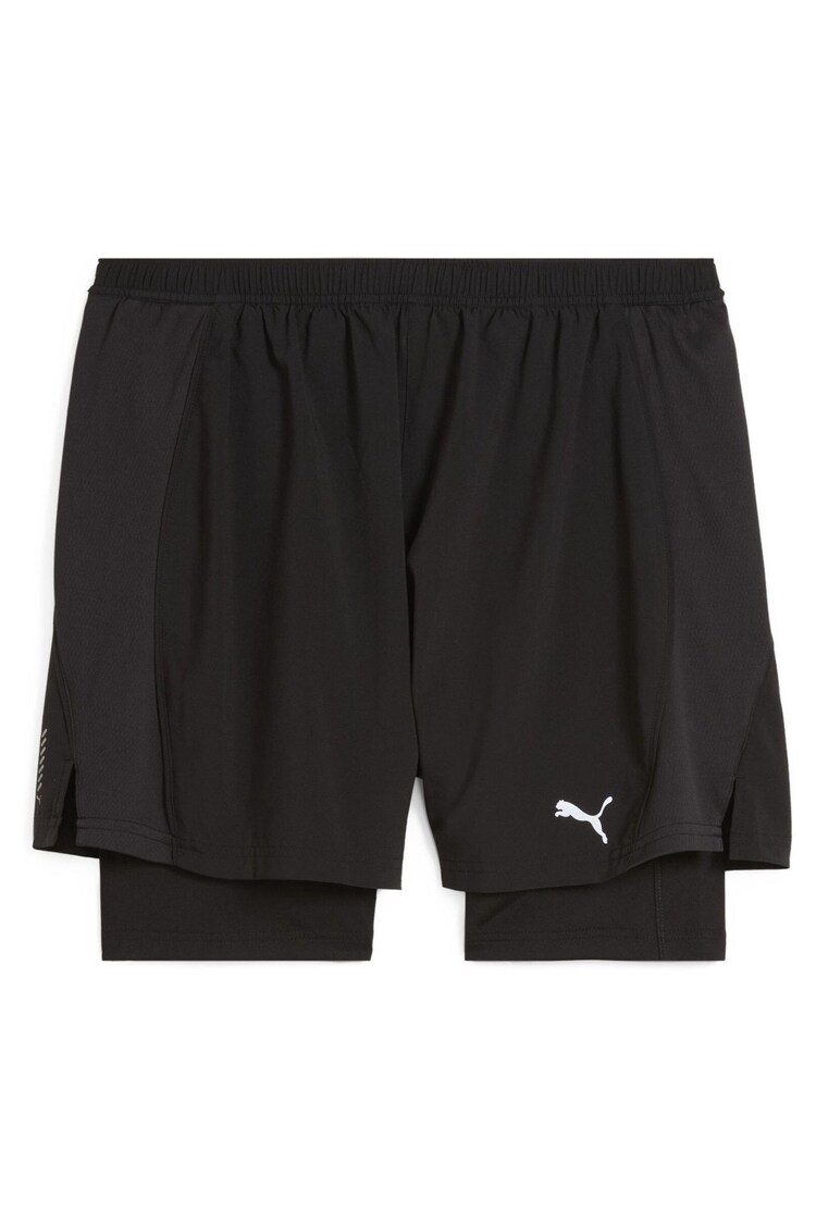Puma Black Mens Velocity 2-in-1 Running Shorts - Image 1 of 1