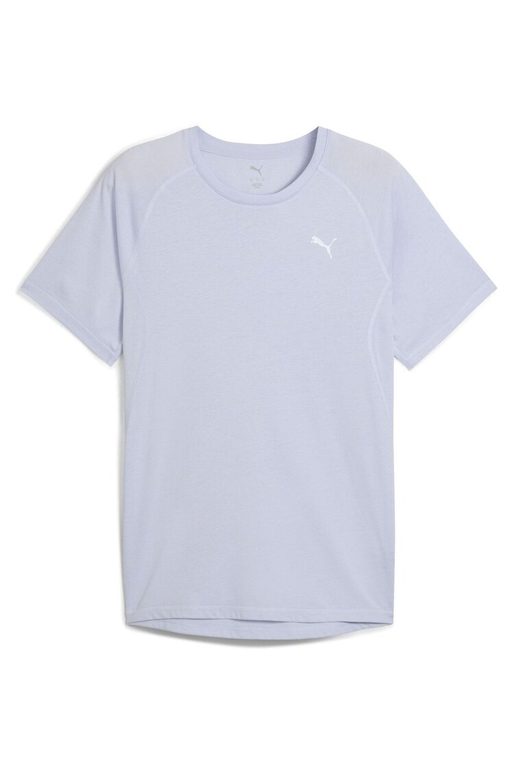 Puma Blue Mens VELOCITY Tri-Blend Running T-Shirt - Image 1 of 1