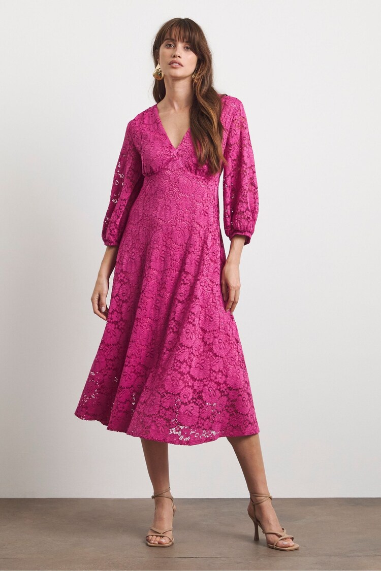 Пурпурный - Joanna Hope Purple Value Lace Dress - Image 1 of 1