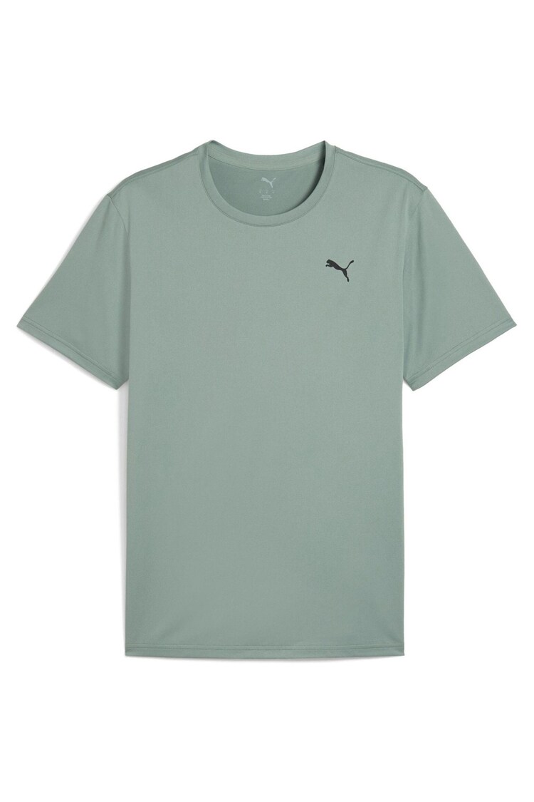 Verde - Puma Mens Tad Essentials Solid Cat T-Shirt - Imagen 1 de 1