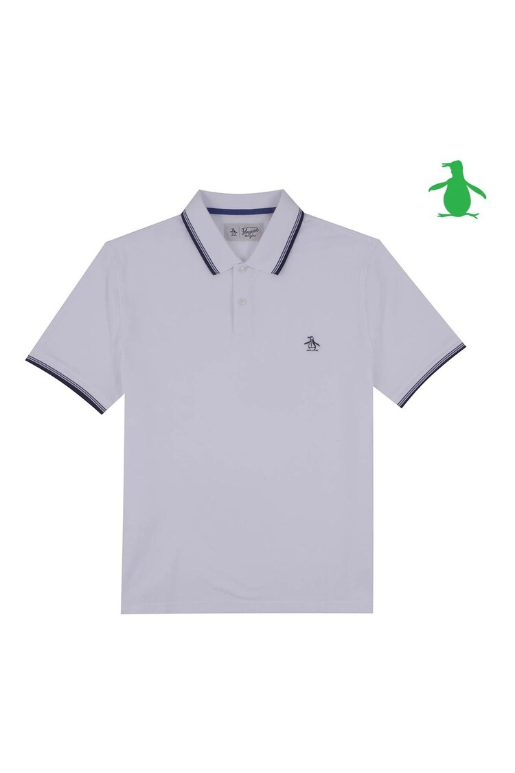 Original Penguin Textured Short Sleeve 100% Polo Shirt - Image 1 of 1
