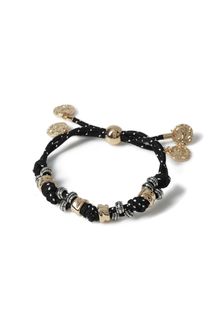 Aela Bungee Cord Beaded Black Bracelet - Image 1 of 1