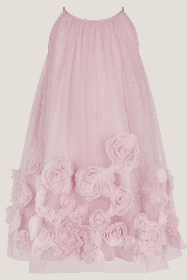 Monsoon Pink 3D Rose Swing Dress - Image 1 of 1