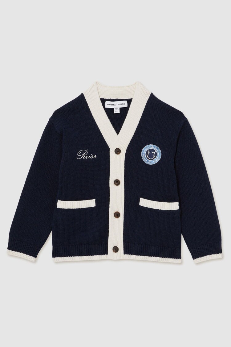 Reiss SmileyWorld | Reiss Logo Cardigan Unisex Fit - Slika 1 iz 1