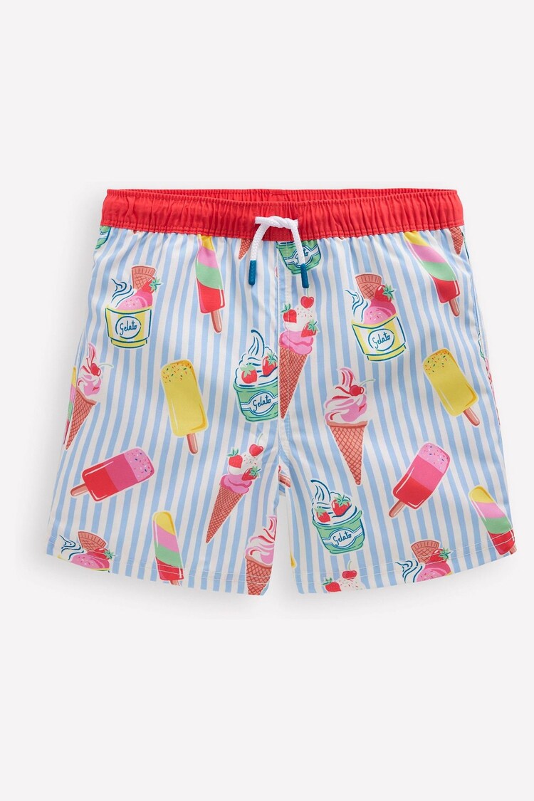 Boden Blue Swim Shorts - Image 1 of 1
