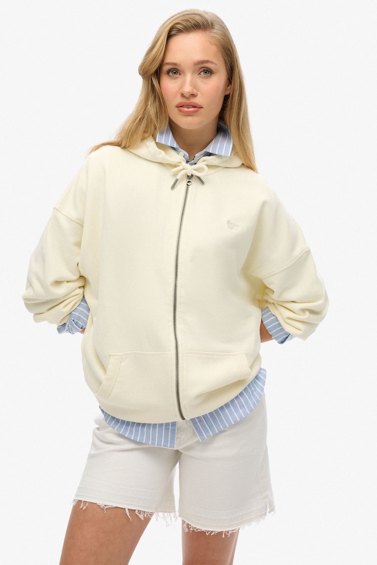 Superdry White Studios Zip Hoodie - Image 1 of 1
