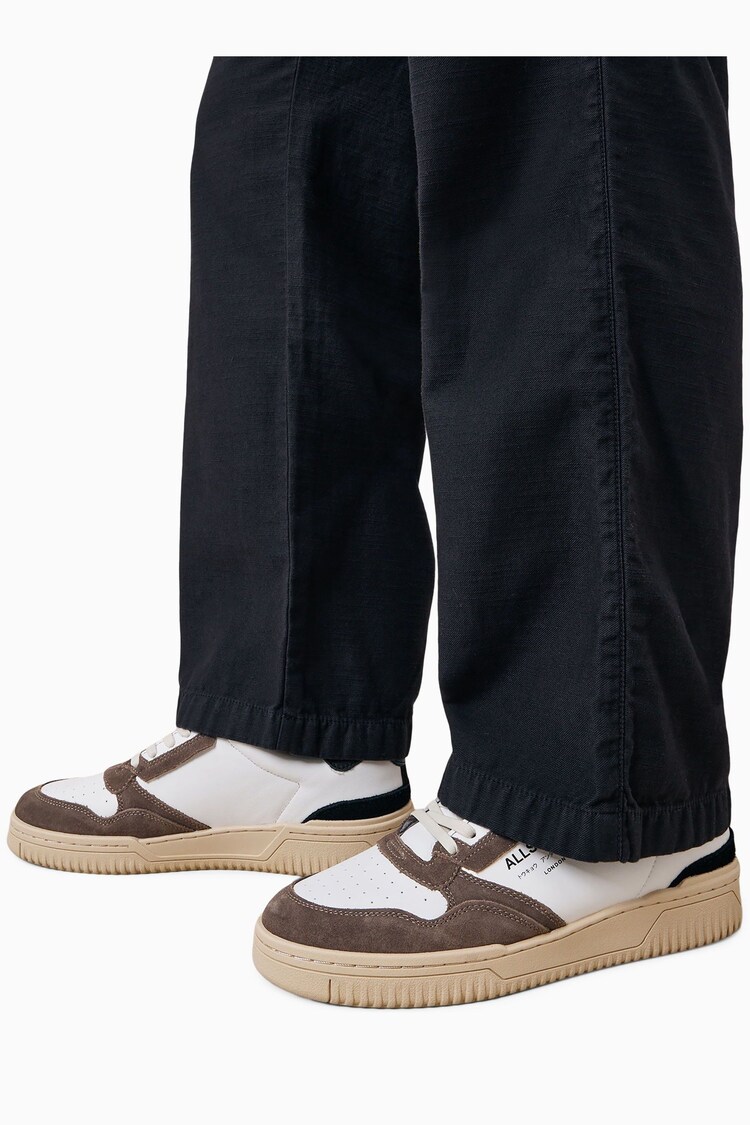 AllSaints White Black Regan Low Shoes - Image 1 of 1 AllSaints White Black Regan Low Shoes - Image 1 of 1