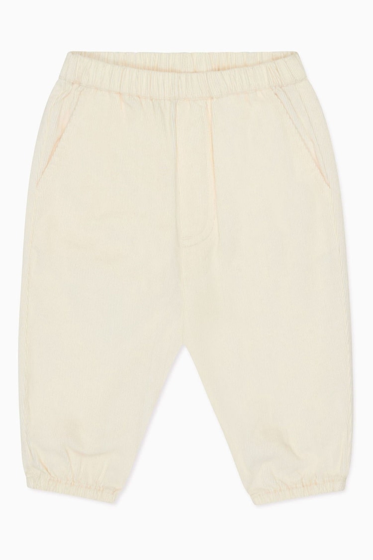 Mori Cream Bamboo Cord Pull Up 100% Cotton Trousers - Image 1 of 1