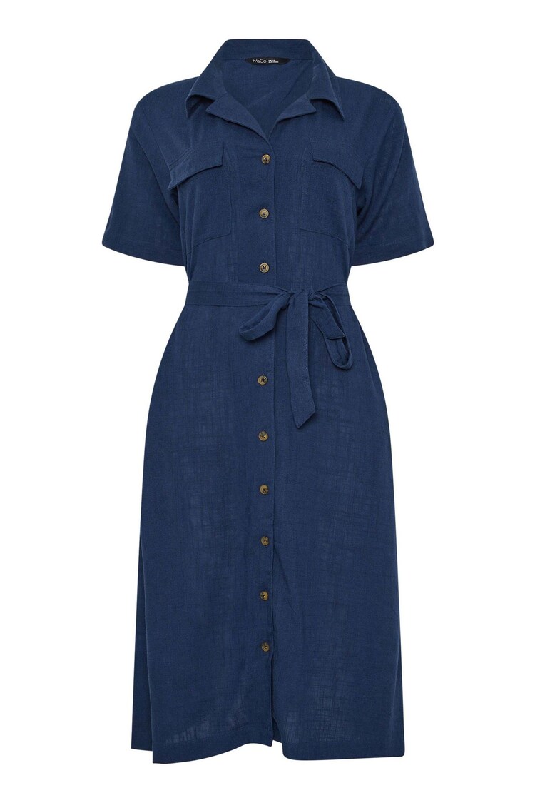 M&Co Light Blue Shirt Dress - Image 1 of 1
