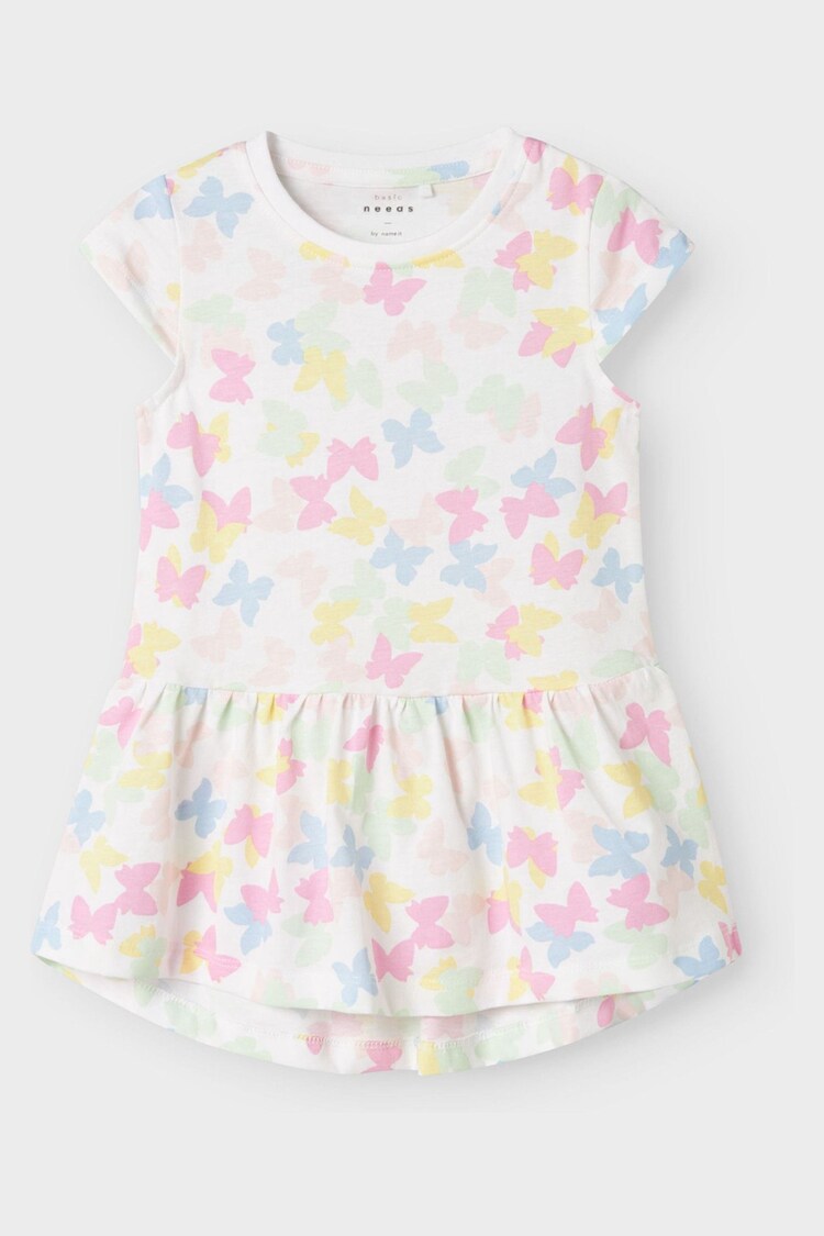 Name It White Butterfly Print Jersey Dress - Image 1 of 1